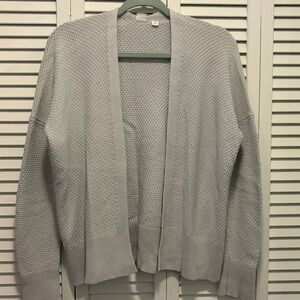 GAP Heather Gray Knit Cardigan